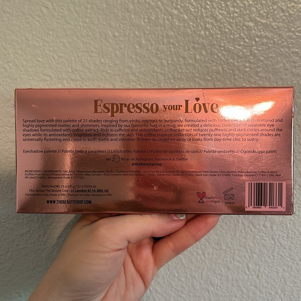 5/$25 NIB THE BEAUTY CROP | Espresso Your Love Eyeshadow Palette - Picture 4 of 6